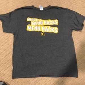 McDonald’s T-shirt. Menu hacks. Size Large.